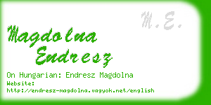 magdolna endresz business card